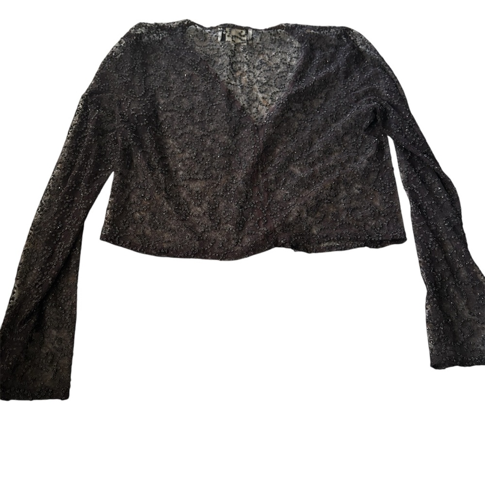 Privilege Paris Brown Lace Top